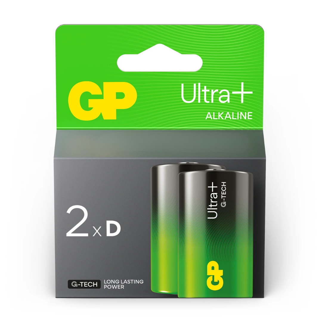 GP Ultra+ Alkaline D Size Batteries