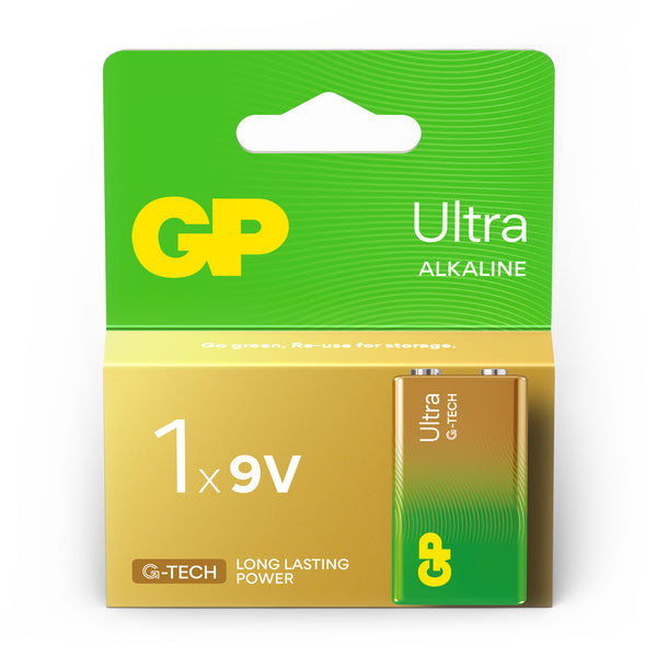 GP Ultra Alkaline 9V batterijen
