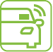 elektronische tolbadge-icoon
