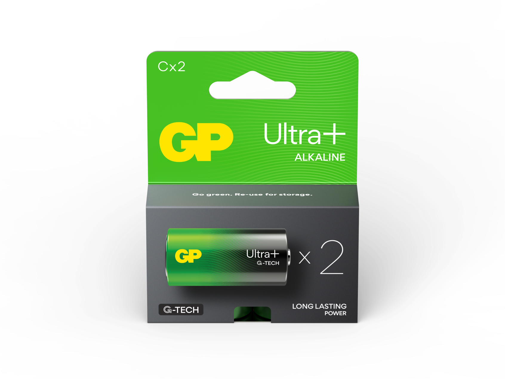 GP Ultra+ Alkaline C Size Batteries