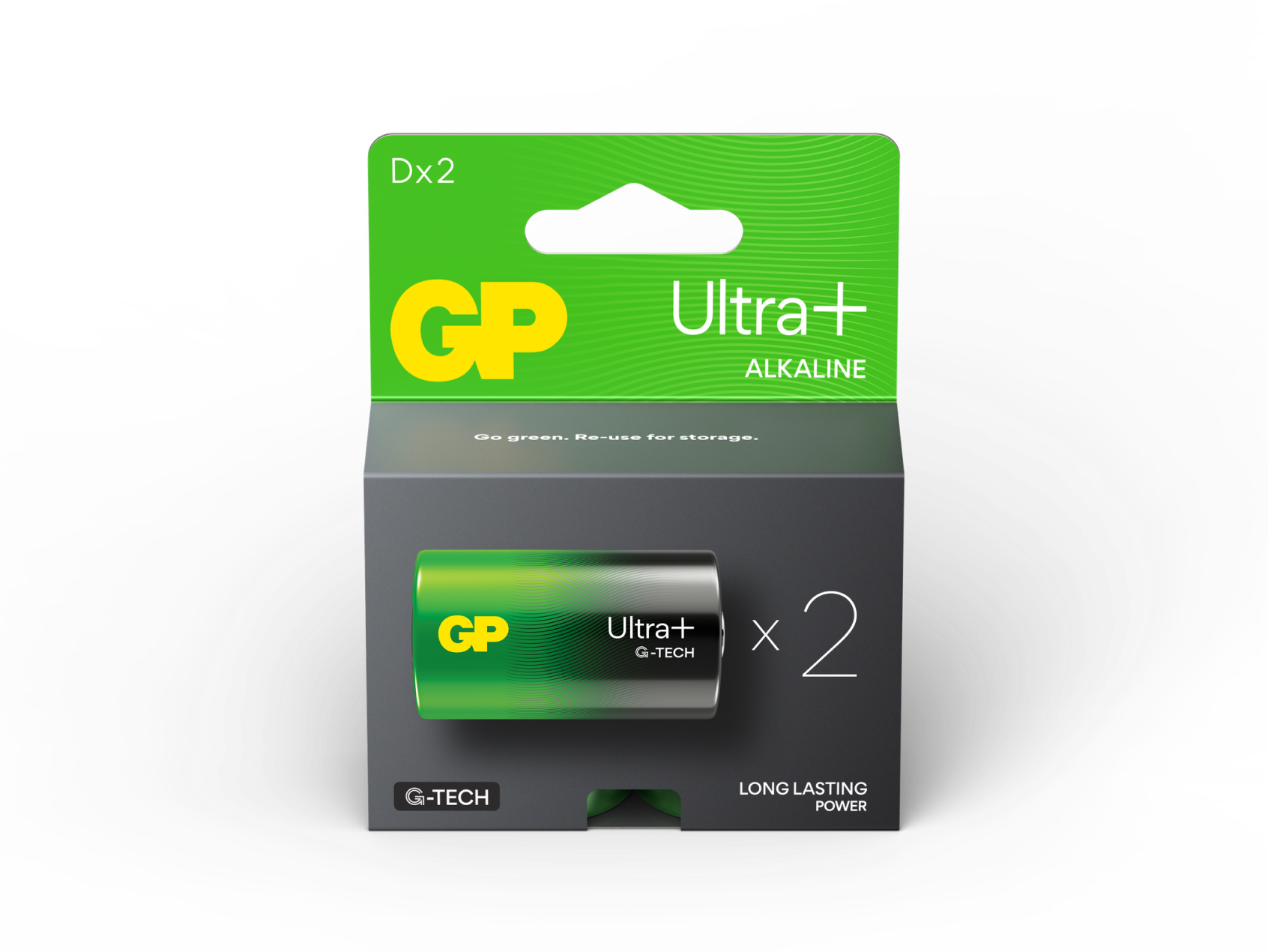GP Ultra+ Alkaline D Size Batteries