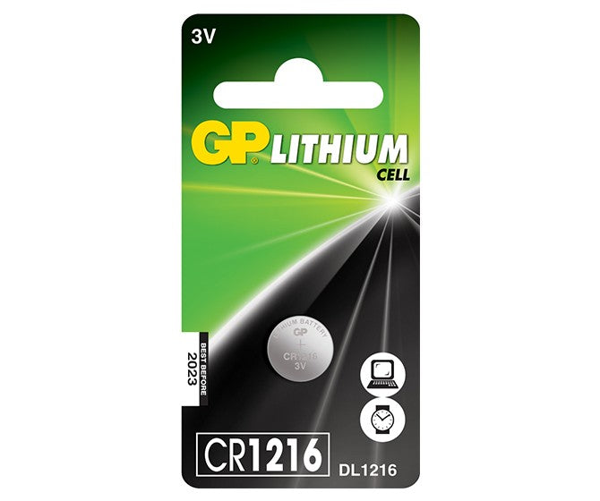 Pile bouton CR 1216 lithium GP Batteries 3 V 1 pc(s)