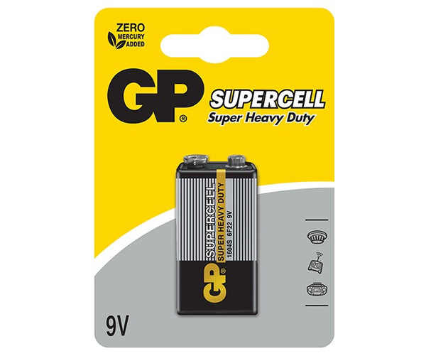 GP Supercell Carbon Zinc 9V