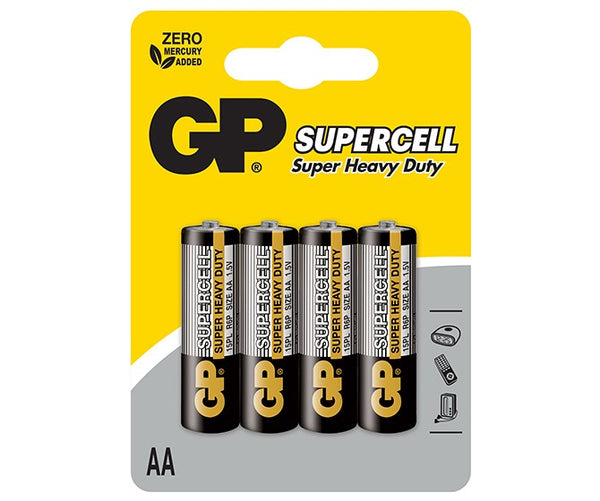 GP Supercell Carbon Zinc AA