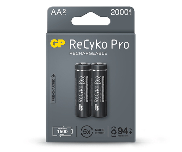 GP ReCyko Pro battery 2000mAh AA (2 battery pack)