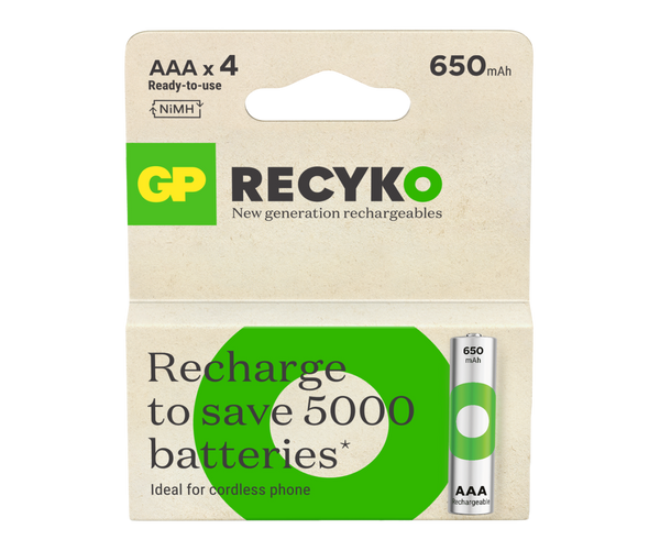 GP RECYKO AAA oplaadbare batterijen