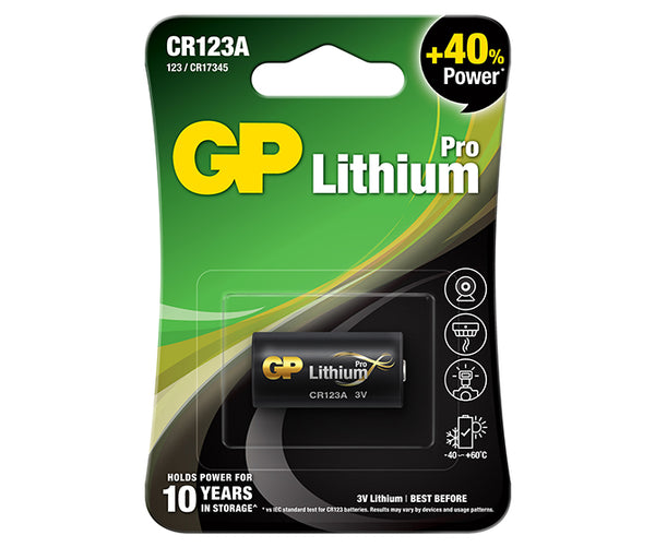 CR123A: GP Pro Lithium 3V Battery - BCG Film & Photography