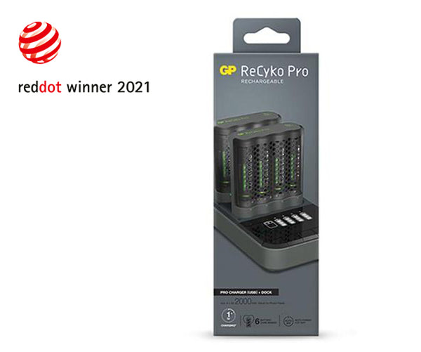 GP ReCyko Pro Charger Dock (USB) D861 and Pro Charger (USB) P461 with 8 x AA Pro Photoflash 2000mAh NiMH Batteries