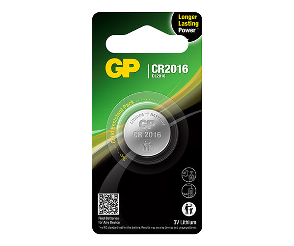 GP Lithium Coin Battery CR2016